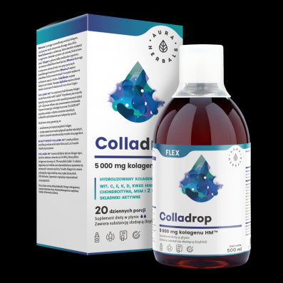 Colladrop flex marine collagen 5000mg 500ml AURA HERBS