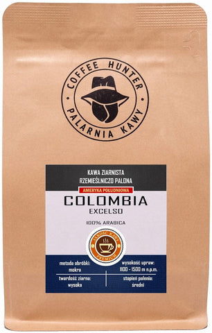 Arabica zrnková káva 100% Kolumbia fair trade BIO 250g - COFFEE HUNTER