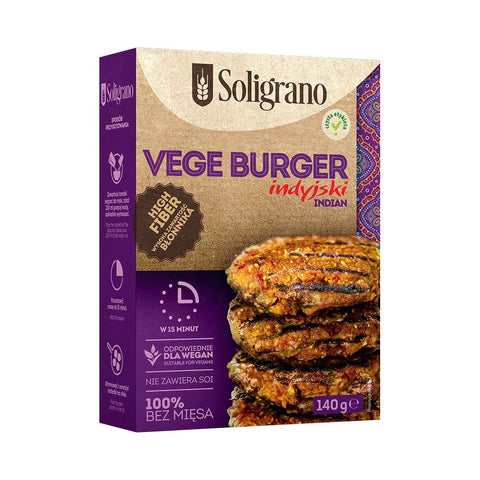 Indický zeleninový burger 140 g - SOLIGRANO