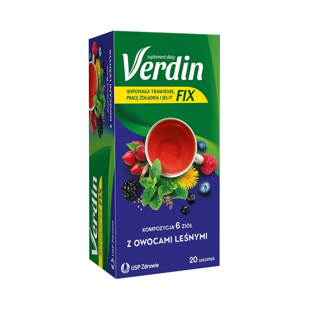 Hierbas arom�ticas con frutos del bosque 20 bolsitas - VERDIN FIX