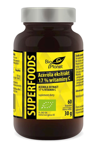 EXTRAKT ACEROLA BIO 60 KAPSULÍ (468 mg) – BIO PLANÉTA