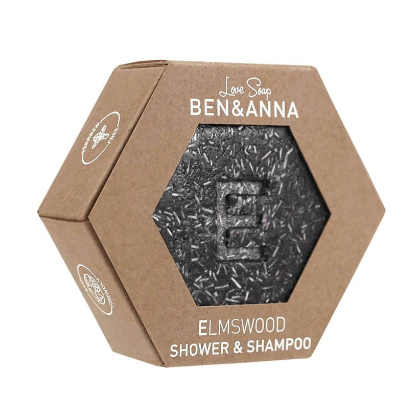 CHAMP� Y GEL DE DUCHA 2en1 ELMSWOOD ECO CUBO 60 g - BEN & ANNA