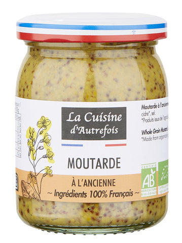 OLD FRENCH MUSTARD L'ANCIENNE BIO 210 g - LA CUISINE D AUTREFOIS