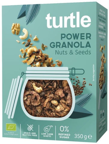 GRANOLA CON FRUTOS SECOS Y SEMILLAS SIN GLUTEN BIO 350 g - TORTUGA