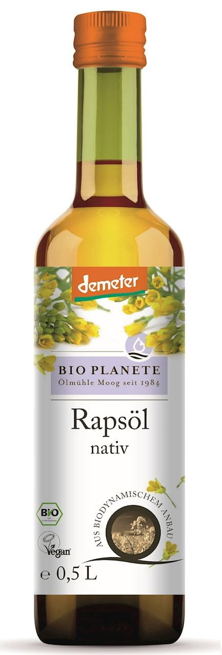 REPKOVÝ OLEJ LISOVANÝ ZA STUDENA DEMETER BIO 500 ml - BIO PLANETE