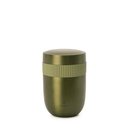 STAINLESS STEEL MEDIUM POT TWO-PIECE KHAKI 420 ml + 200 ml - CHIC-MIC