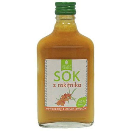 100% Sanddornsaft, gepresst aus der ganzen Frucht 200ml GREEN Press