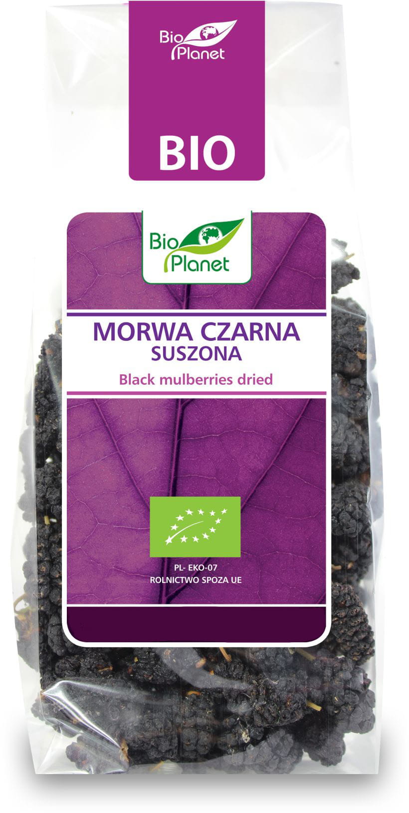 Getrocknete schwarze Maulbeere BIO 100 g - BIO PLANET